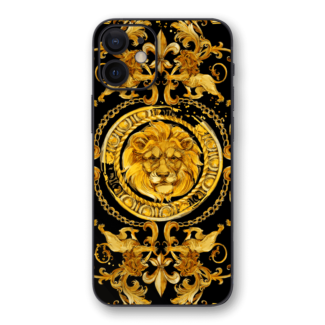 iPhone 12 Print Printed Custom SIGNATURE Baroque Gold Ornaments Skin Wrap Sticker Decal Cover Protector by EasySkinz | EasySkinz.com