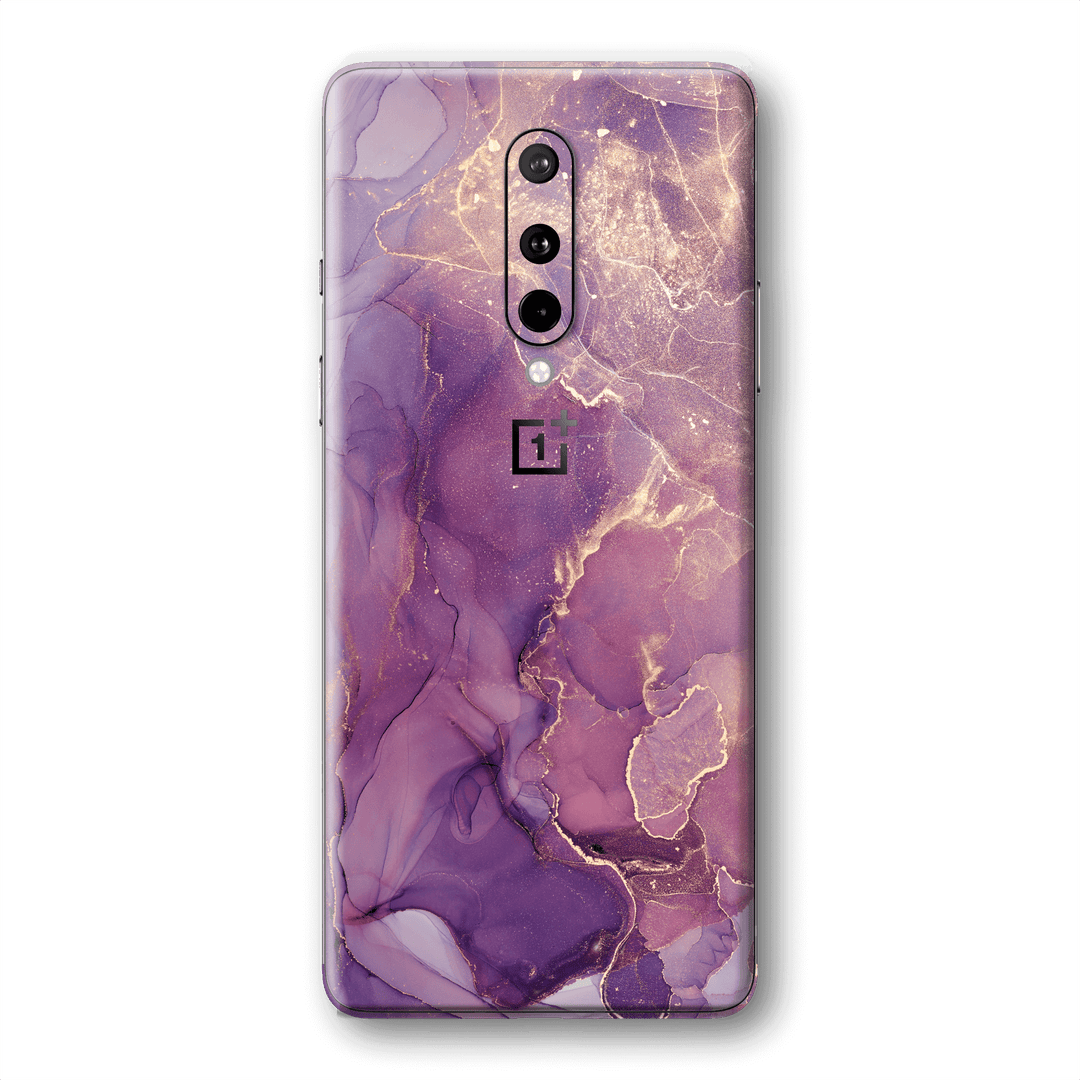 OnePlus 8 SIGNATURE AGATE GEODE Purple-Gold Skin, Wrap, Decal, Protector, Cover by EasySkinz | EasySkinz.com